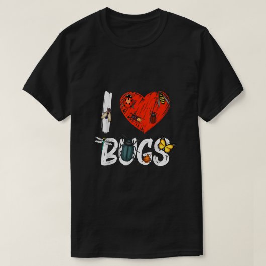 レトロバグ愛好家 – サンセット昆虫昆虫学者 Tシャツ (デザイン正面)