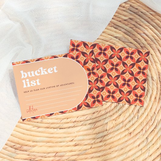 レトロバケットリストアイディアカード 招待状