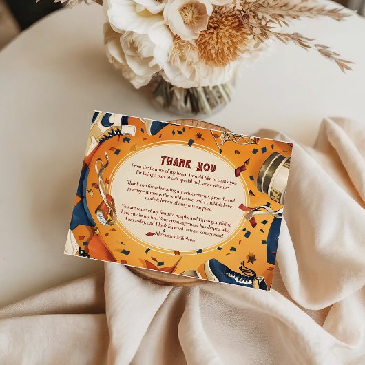 レトロバスケットボールコート誕生日 サンキューカード