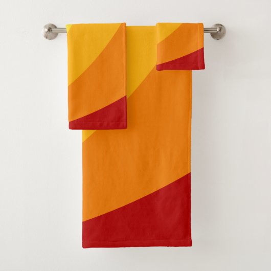 レトロバスタオル – ビーチ熱帯夏の色 バスタオルセット (インサイチュ)