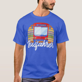 レトロバスドライバヴィンテージギフトアイディア Tシャツ