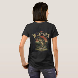 レトロバスフィッシングアドベンチャー Wild Trails Tシャツ