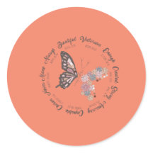 レトロバタフライクリスチャン引用文デザイン