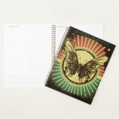 レトロバタフライスクールプランナースクールカレンダー プランナー手帳 (ディスプレー)