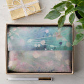 レトロバタフライフローラ水色 薄葉紙 (ギフト)