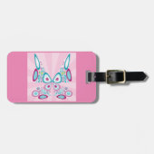 レトロバタフライ抽象芸術アポップ・アートのート ラゲッジタグ (正面横)