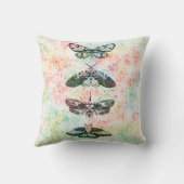 レトロバタフライ装飾用クッションカバー クッション (裏面)