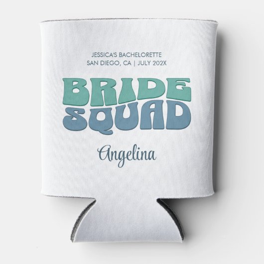 レトロバチェロレッテ花嫁スクワッドブリーズメイド 缶クーラー (正面)