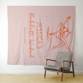 レトロバチェロレッテ週末Backdropフォトブース タペストリー (インサイチュ(横))