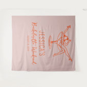 レトロバチェロレッテ週末Backdropフォトブース タペストリー (正面(横))