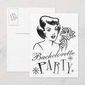 レトロバチェロレッテ インビテーションポストカード (正面/裏面)