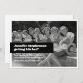 レトロバチェロレッテ 招待状 (正面/裏面)