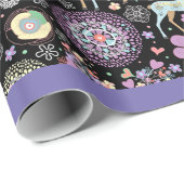 レトロバックス&ラベンダーラッピング紙 ラッピングペーパー (ロールコーナー)