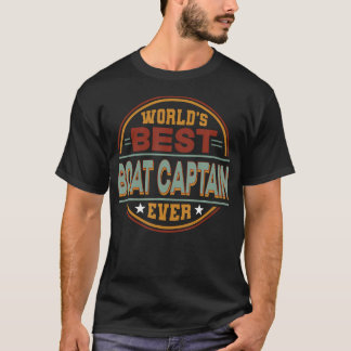 レトロバッジ 世界で最も偉大な船長 Tシャツ