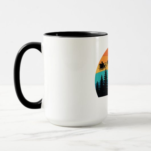 レトロバッファローバイソンナショナルパーククリスマス マグカップ (左)