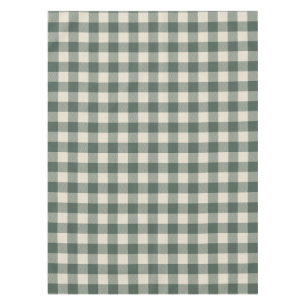 レトロバッファロープレイドタータンチェックパターンフォレストグリーン  テーブルクロス