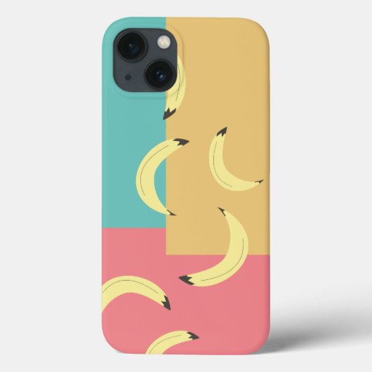 レトロバナナカラフル形状 Case-Mate iPhoneケース (裏面)