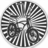 レトロバナナシートバイク シール (正面)