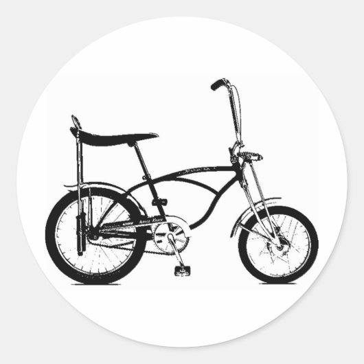 レトロバナナシートバイク ラウンドシール (正面)