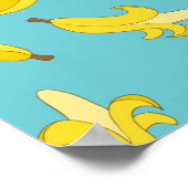 レトロバナナパターン ポスター (角)