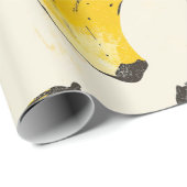 レトロバナナラッピング紙 ラッピングペーパー (ロールコーナー)