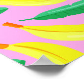 レトロバナナ柄ポスター ポスター (角)