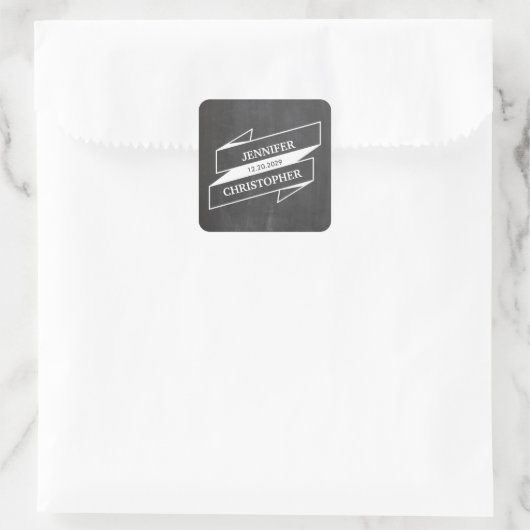 レトロバナーシャルボードスクエアシール スクエアシール (バッグ)