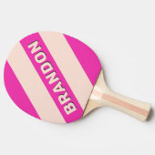 レトロバブはっきりしたルストライプガム名 卓球ラケット (横)