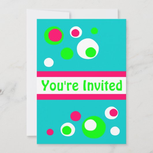 レトロバブルの招待 招待状 (正面)