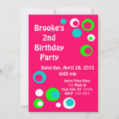 レトロバブルの招待 招待状 (裏面)