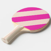 レトロバブルガムはっきりしたストライプ 卓球ラケット (正面アングル)