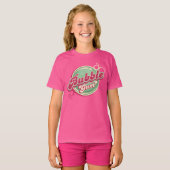 レトロバブルガムデザイン誕生日または学校 Tシャツ (正面フル)