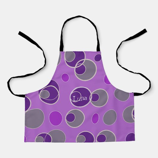 レトロバブルパターン エプロン (正面)