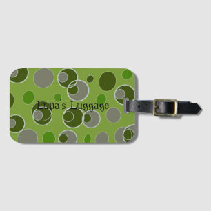 レトロバブルパターン ラゲッジタグ