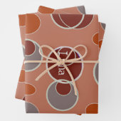 レトロバブルパターン ラッピングペーパーシート (インサイチュ)