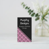 レトロバブル名刺ピンク 名刺 (スタンド正面)