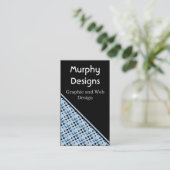 レトロバブル名刺ライトブルー 名刺 (スタンド正面)