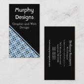 レトロバブル名刺ライトブルー 名刺 (正面/裏面)