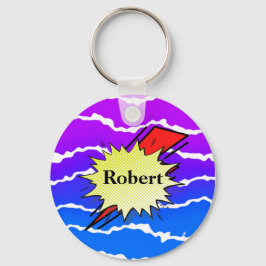 レトロバブル色漫画 キーホルダー