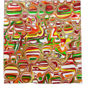 レトロバブル シャワーカーテン (正面)