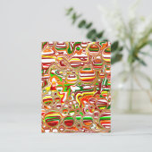 レトロバブルDigital Art ポストカード (スタンド正面)