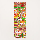 レトロバブルDigital Art ヨガマット (正面)