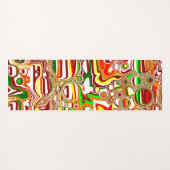 レトロバブルDigital Art ヨガマット (正面(横))