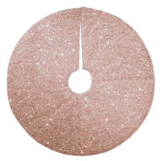 レトロバラグリッターツリースカート素朴- Christmas フリース ツリースカート (正面)