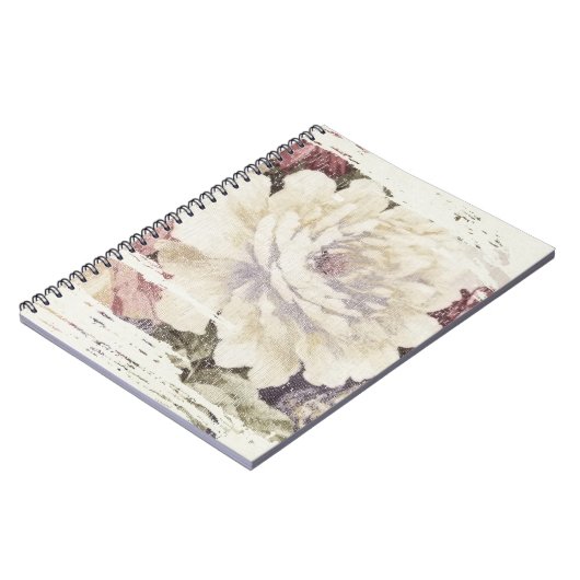 レトロバラ表皮デザイン ノートブック (左側)