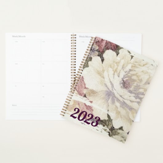 レトロバラ表皮デザイン プランナー手帳 (ディスプレー)