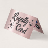 レトロバラ金ゴールドアイシャドウ・パレットロイヤリティカード 名刺 (正面)