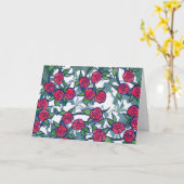 レトロバラ カード (黄色い花)