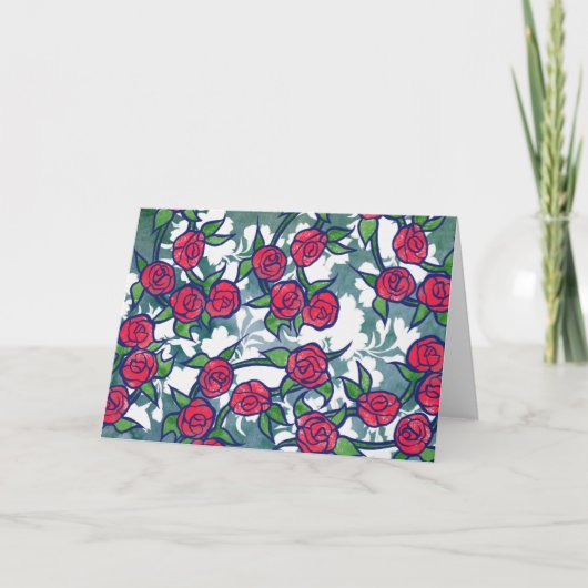 レトロバラ カード (正面)