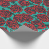 レトロバラ ラッピングペーパー (角)